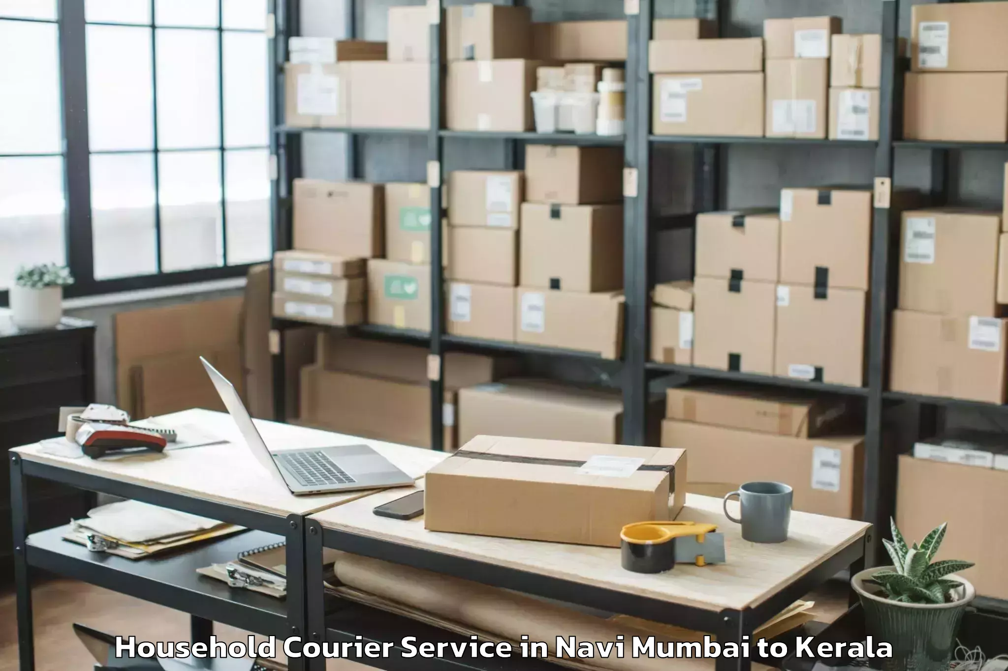 Top Navi Mumbai to Ottapalam Household Courier Available